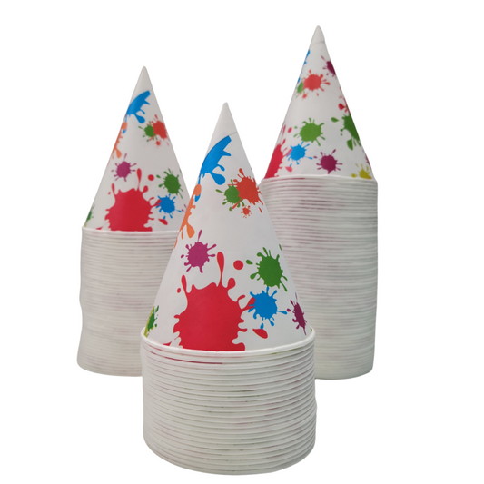 6oz leak proof treated Paper Cones for Shave ice Snow Cones x 1000