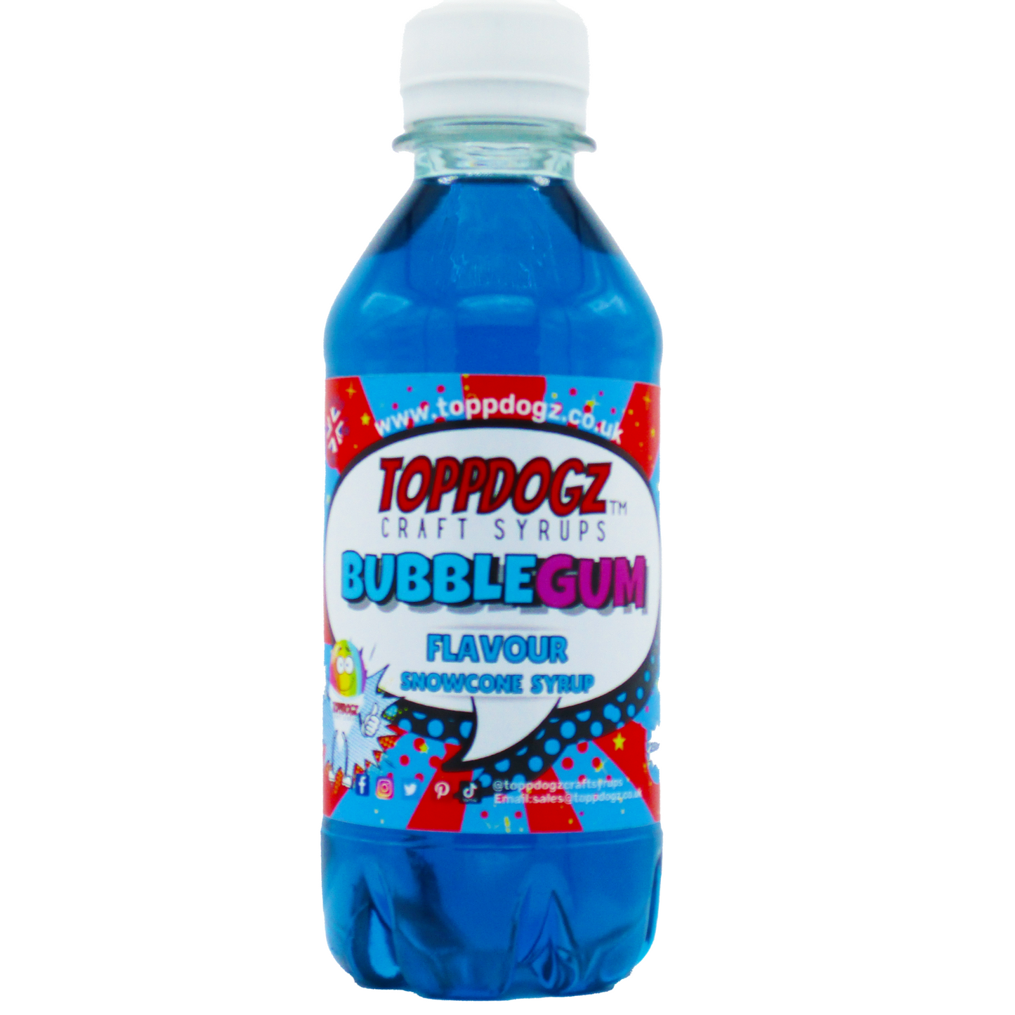 Blue Bubblegum Snow Cone Syrup 250ml