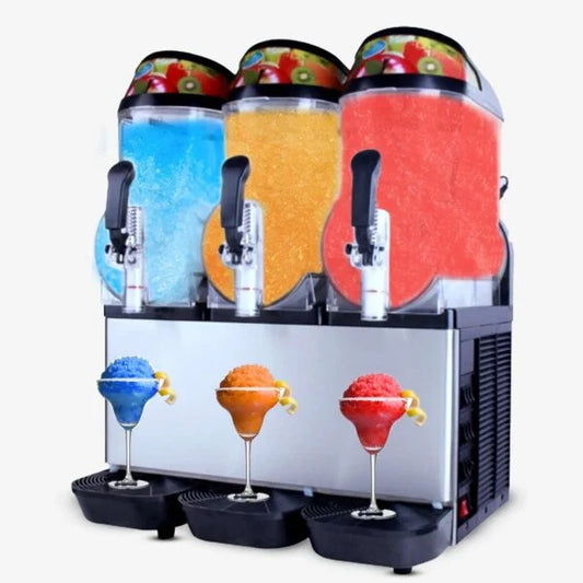 Triple slush machine commercial three 12 litre barrels