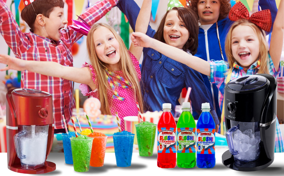 Glycerol Free Slush Syrup for Ninja Sushie and all home slushy machines Blue Raspberry, Strawberry & Cherry Slush Pack 3 x 500ml