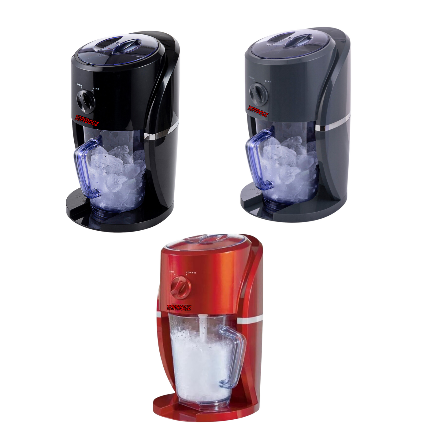 Home slush machine snow cone maker 6x250ml slushy syrups 20 slushie cups and 20 paper straws