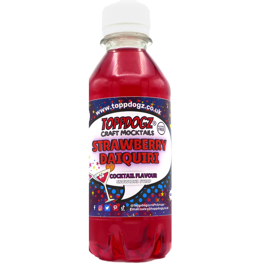 Toppdogz Cocktail Syrup Stawberry Daiquiri 1 litre  – Small Batch, Big Flavour!