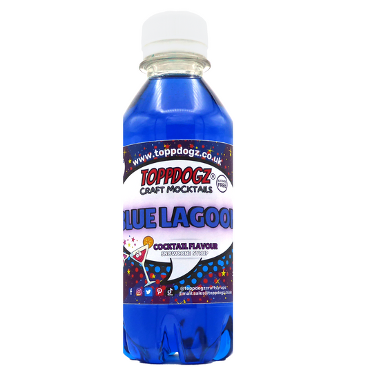 Toppdogz Cocktail Syrup Blue Lagoon 1 litre– Small Batch, Big Flavour!