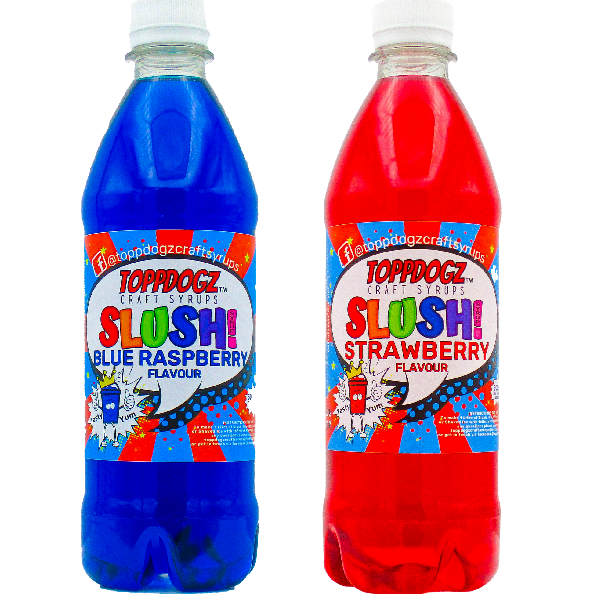 Blue Raspberry strawberry two pack Slush Syrup and Strawberry Slush Syrup