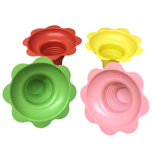 Flower Cups  x 50 snow cones shaved ice cups