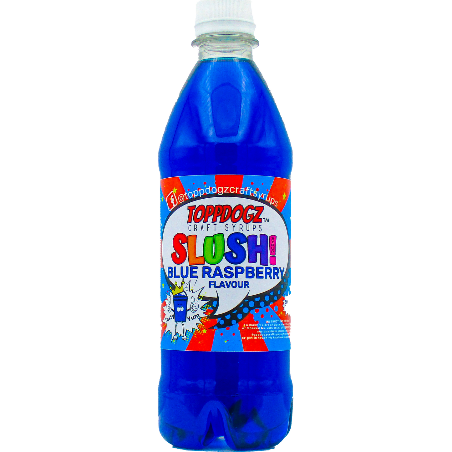 Blue Raspberry Slush Syrup for use in all home slush machines